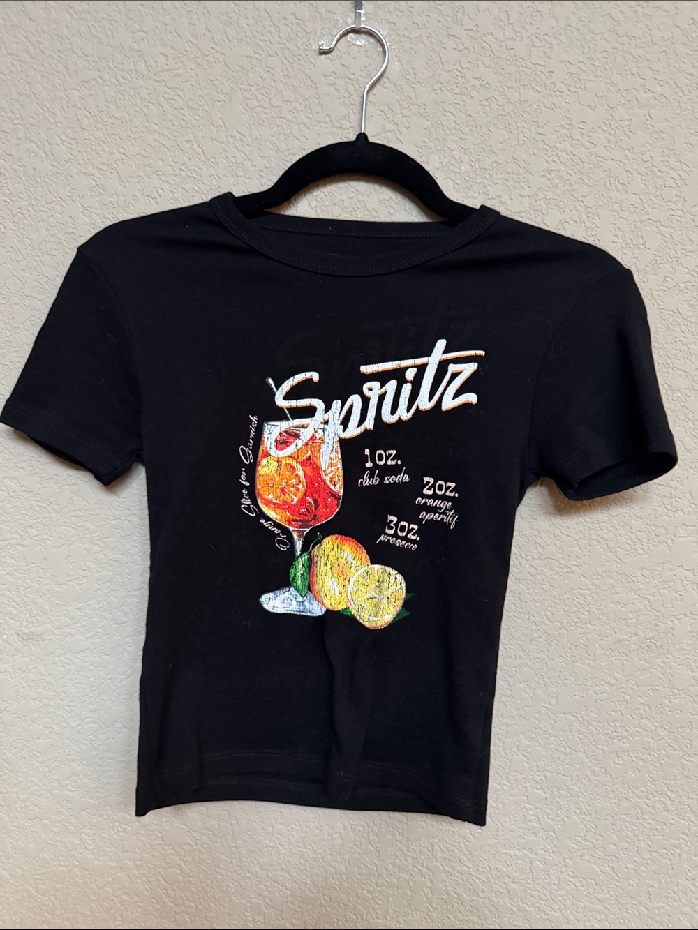 Urban Outfitters Spritz Cocktail Baby Tee Size Medium